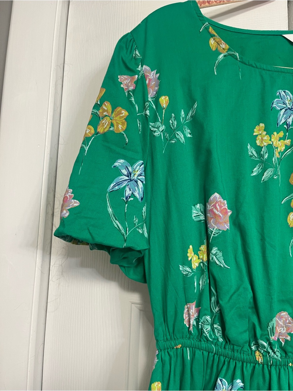 crown & ivy Green Floral Midi Dress - Picture 3 of 4